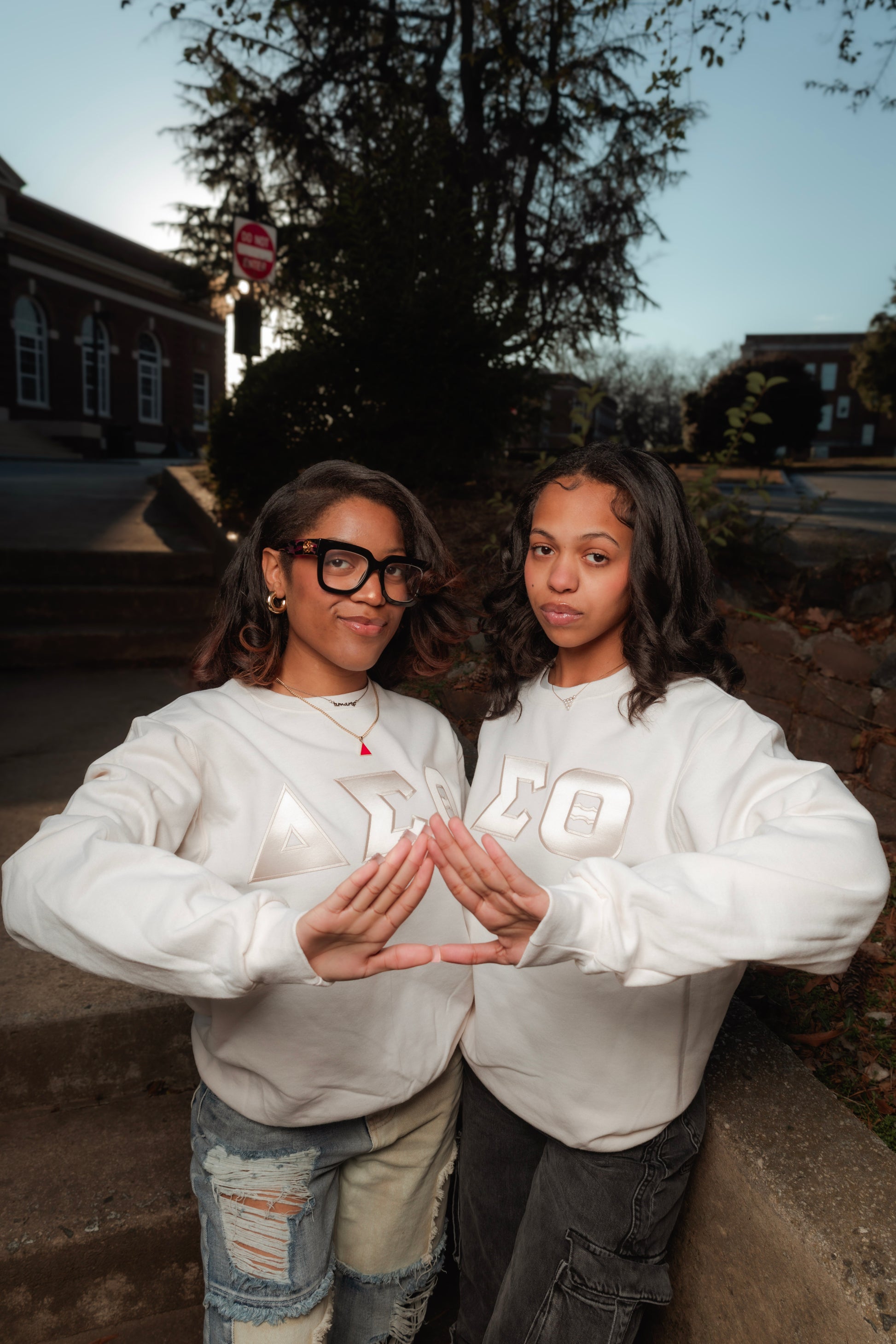 Cream-on-Cream DST Greek Letter Apparel