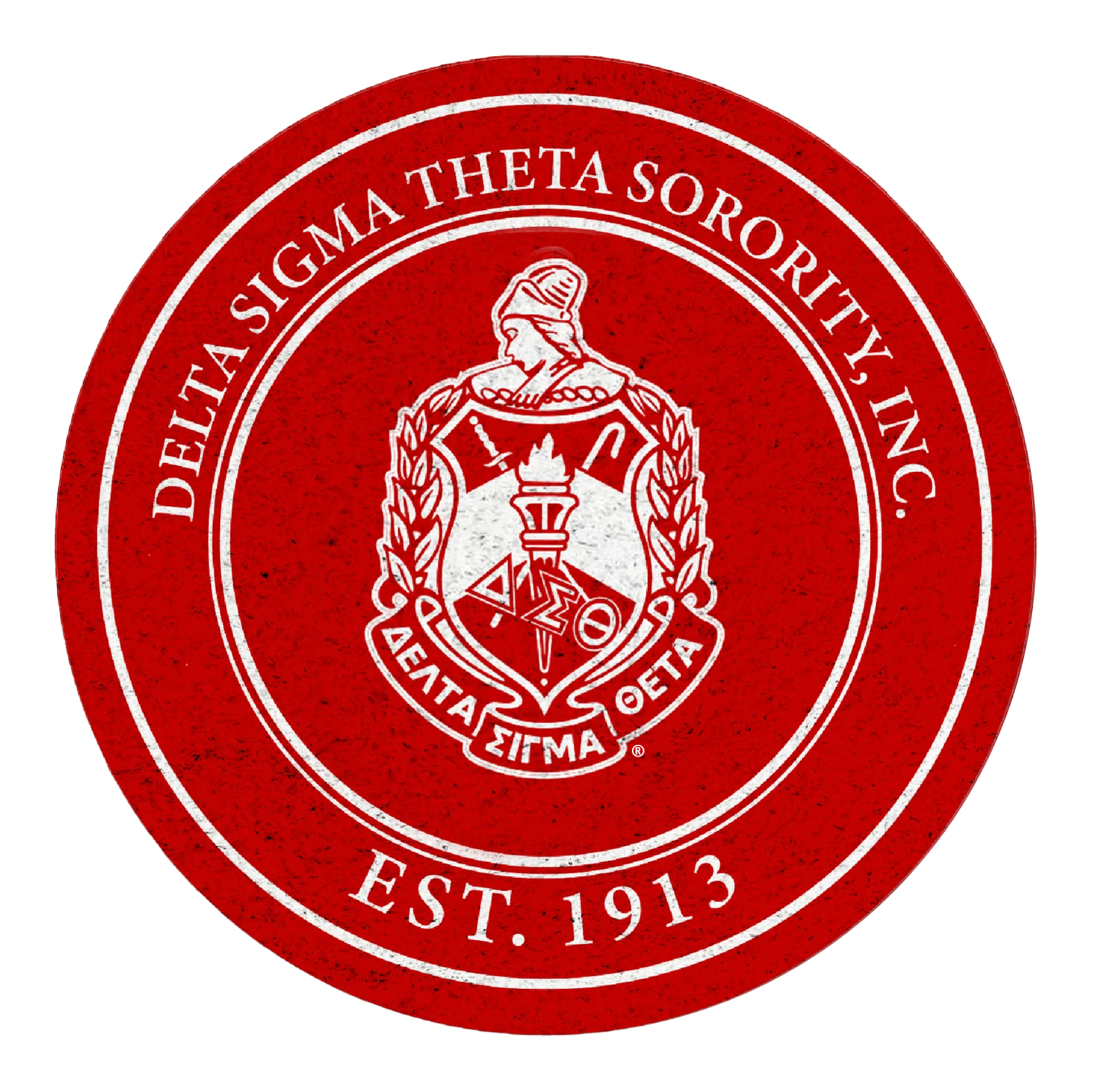 Red DST Chapter Shield Rug PRE ORDER