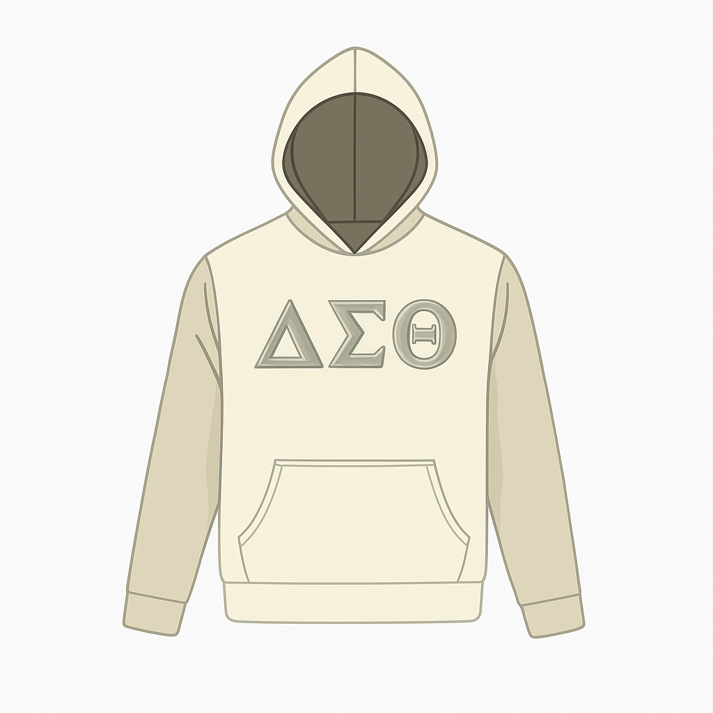 Cream-on-Cream DST Greek Letter Apparel