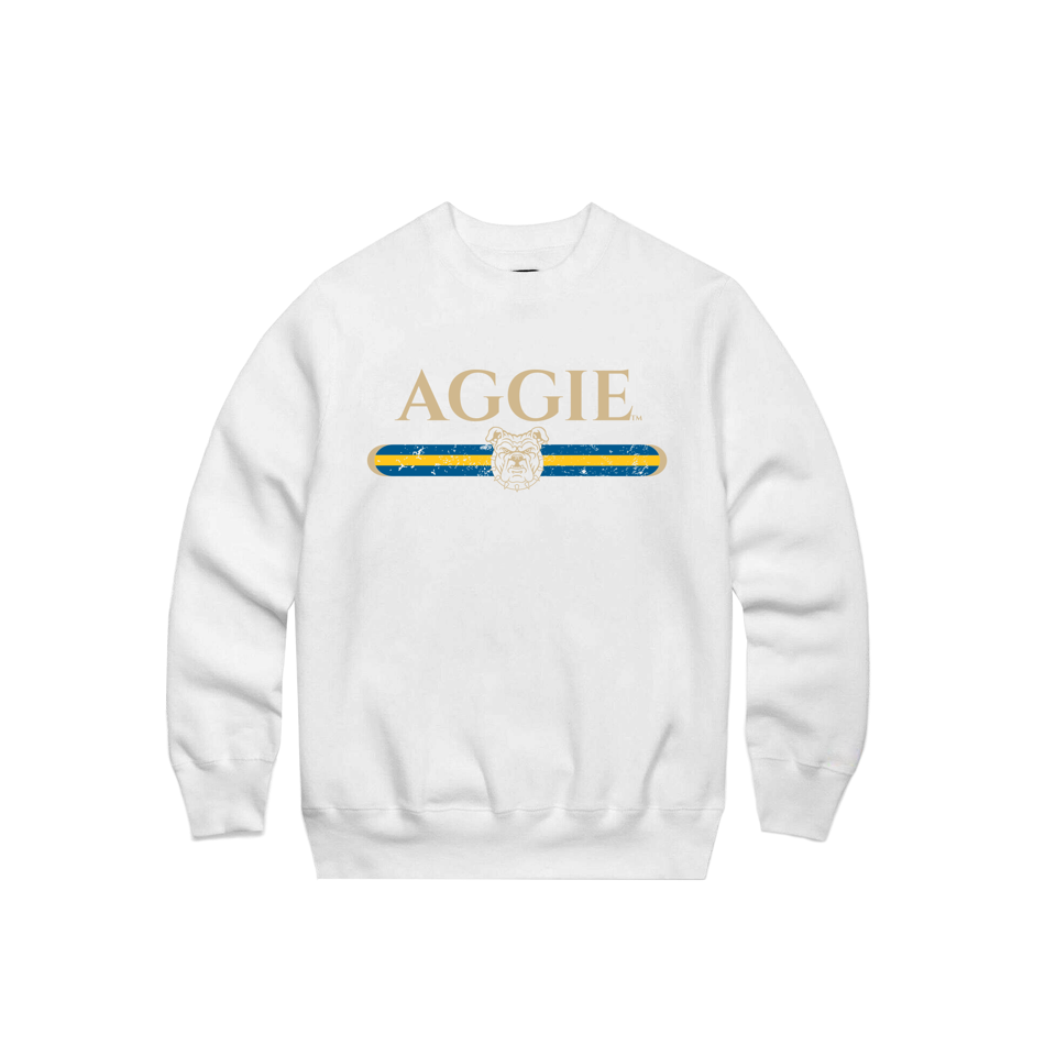 Aggie Strip Crew Neck