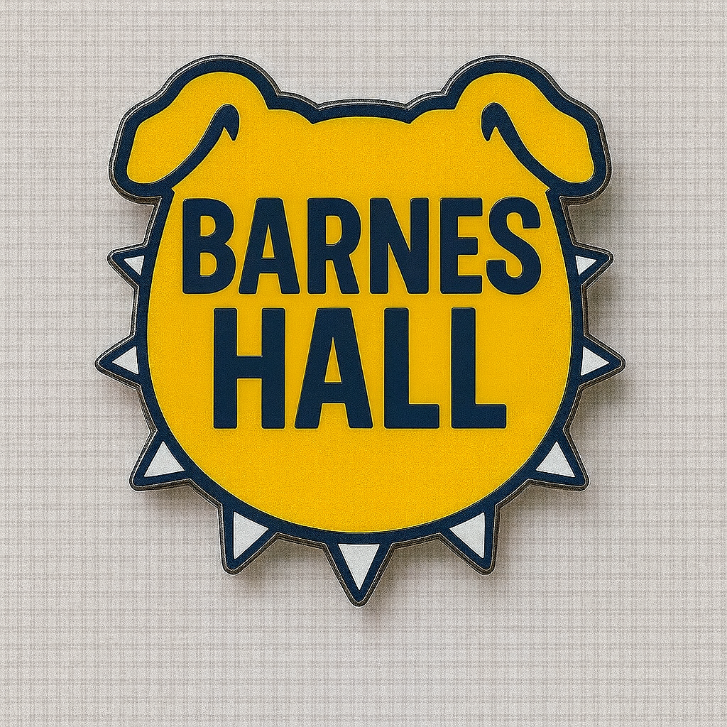 NCAT Academic Halls Bulldog Shaped Lapel Pins