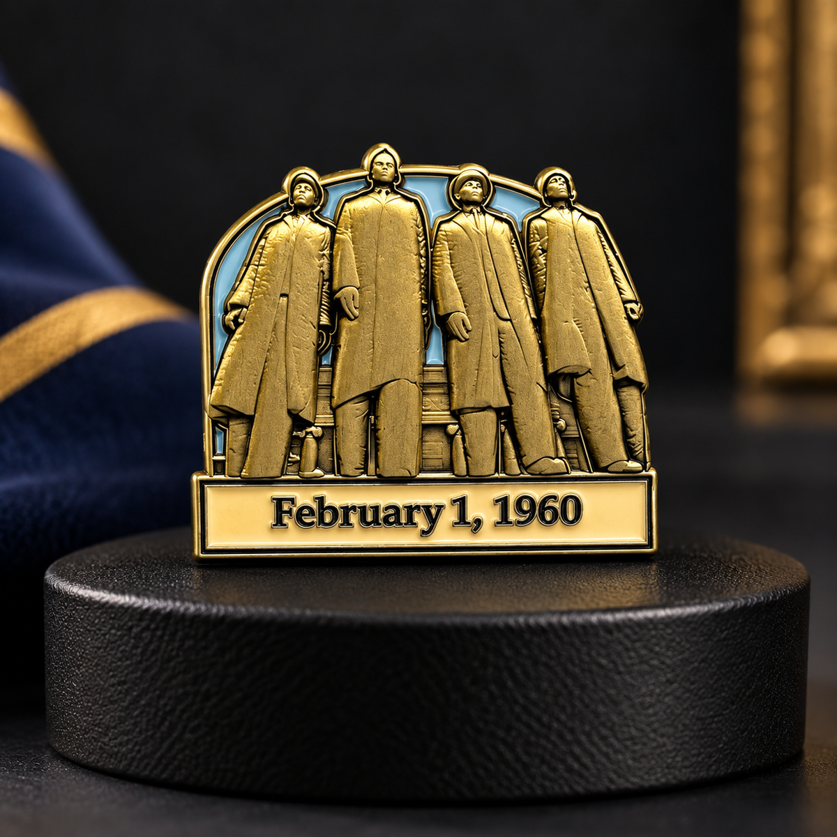A&T Four Lapel Pin