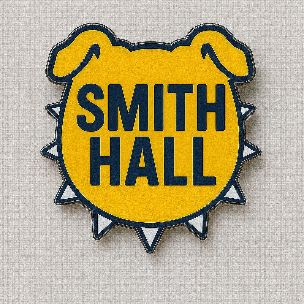 NCAT Academic Halls Bulldog Shaped Lapel Pins
