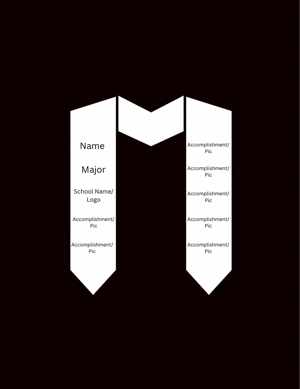 Custom Full Sublimation Grad Stoles