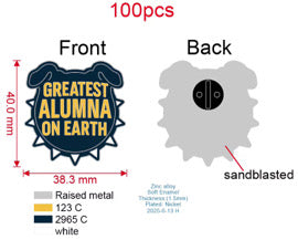 Greatest Alumna Lapel Pin