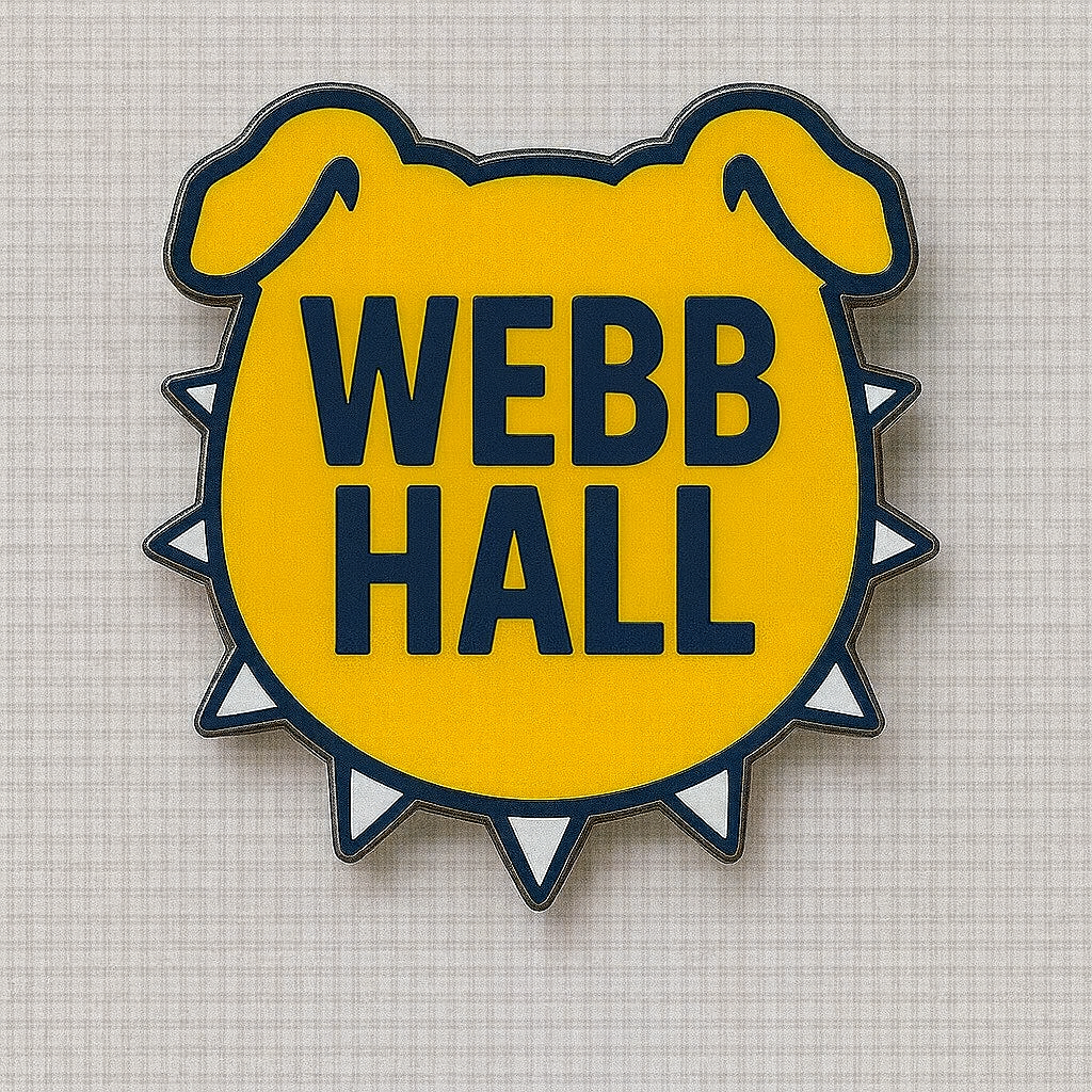 NCAT Academic Halls Bulldog Shaped Lapel Pins