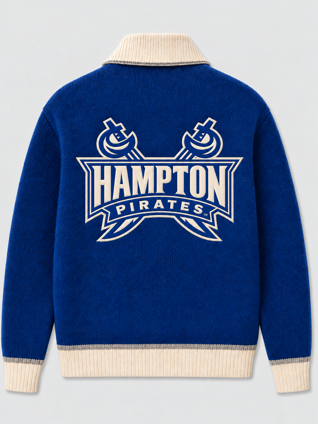 Hampton University Pirates Royal Blue Varsity Cardigan