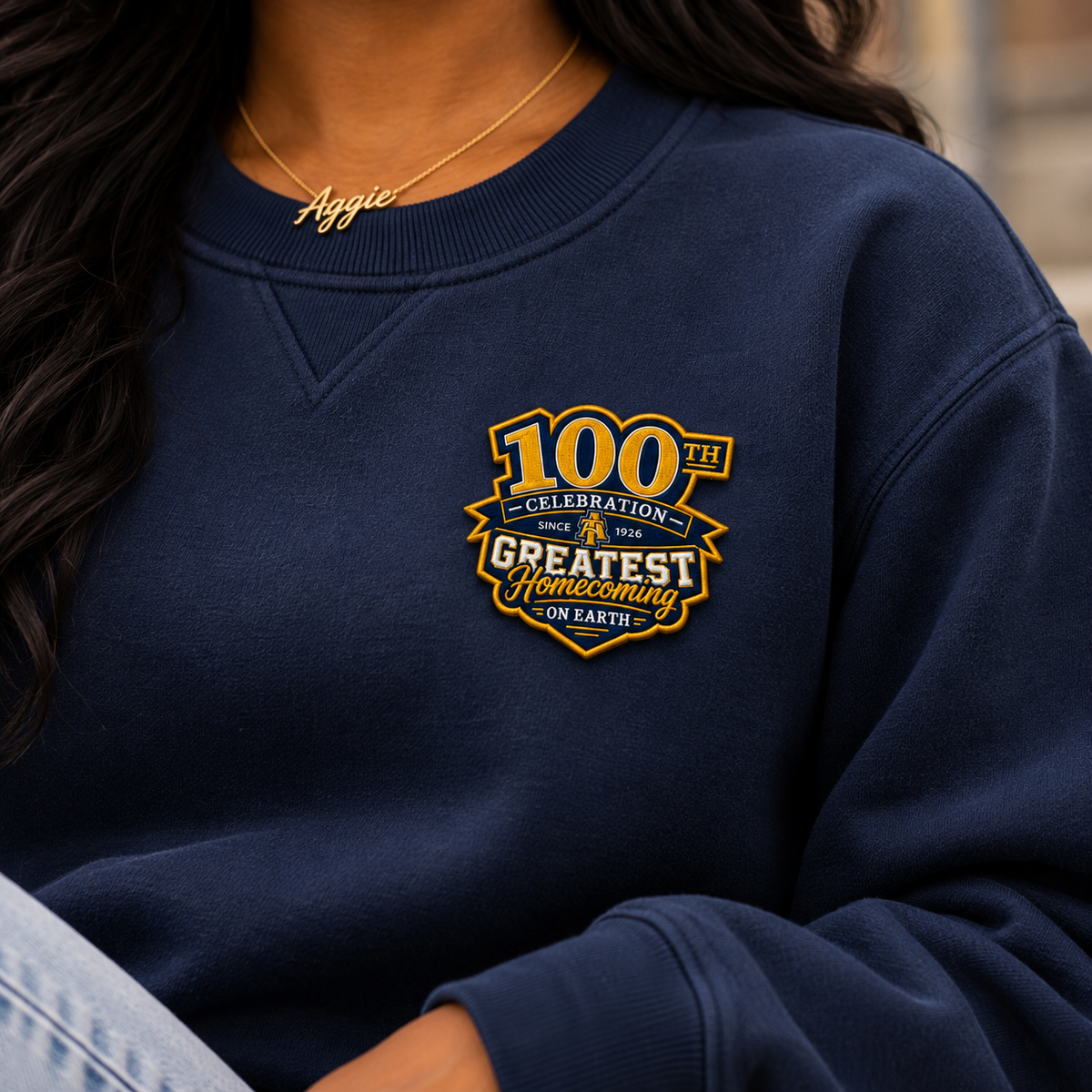 NC A&T 100th Greatest Homecoming Celebration Iron On Embroidered Patch