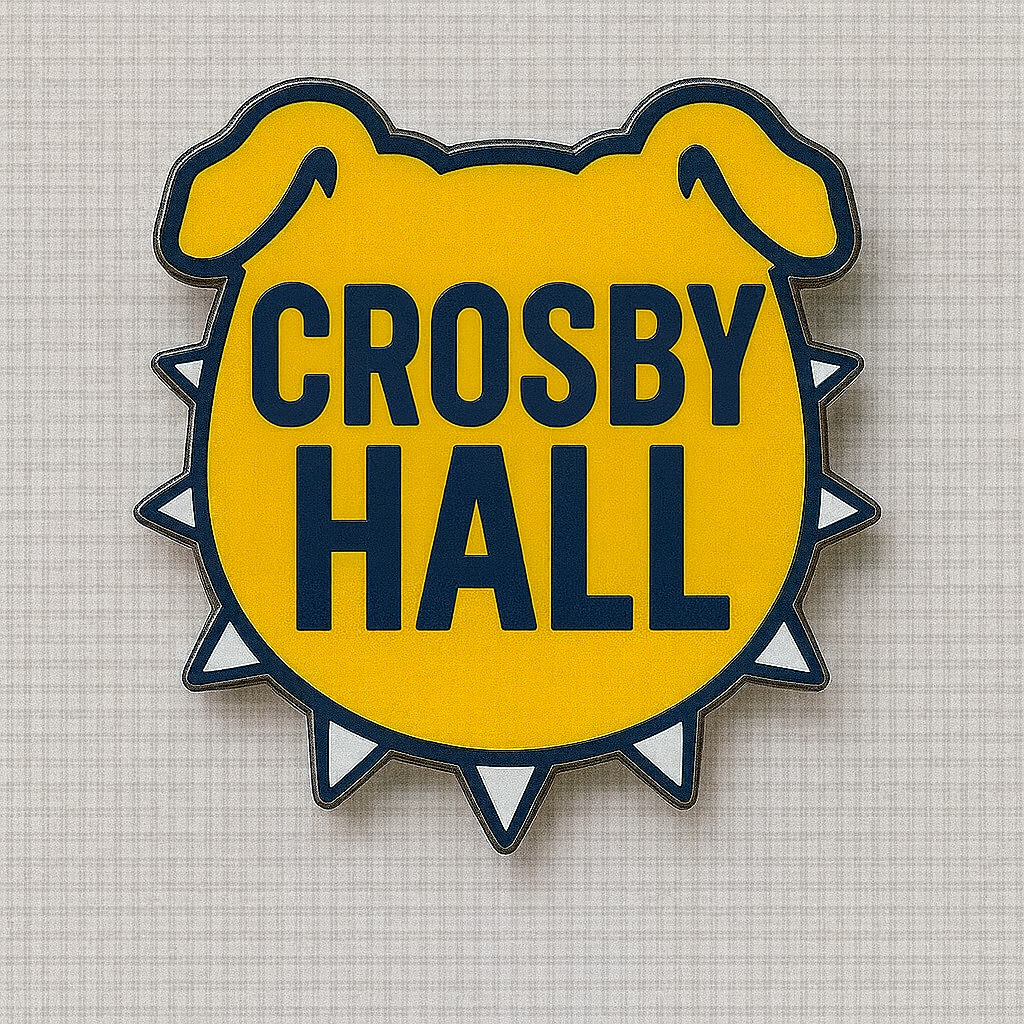 NCAT Academic Halls Bulldog Shaped Lapel Pins