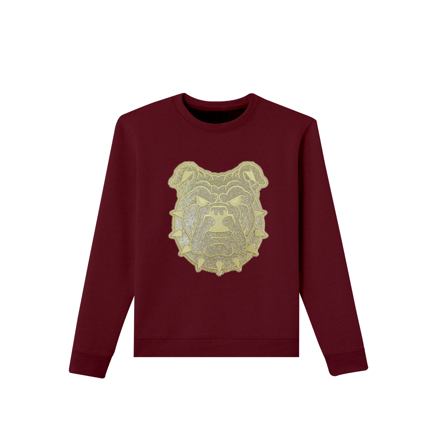 Glittery Gold Bulldog Apparel