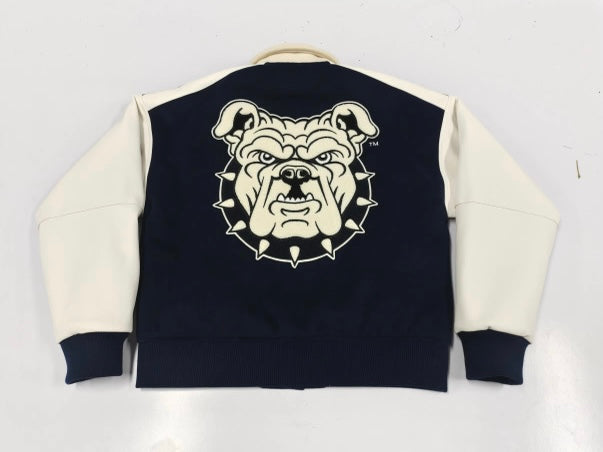 Unisex Navy and Cream Aggies Varsity Jacket (PRE ORDER)