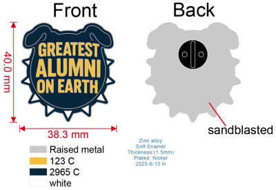Greatest Alumni Lapel Pin