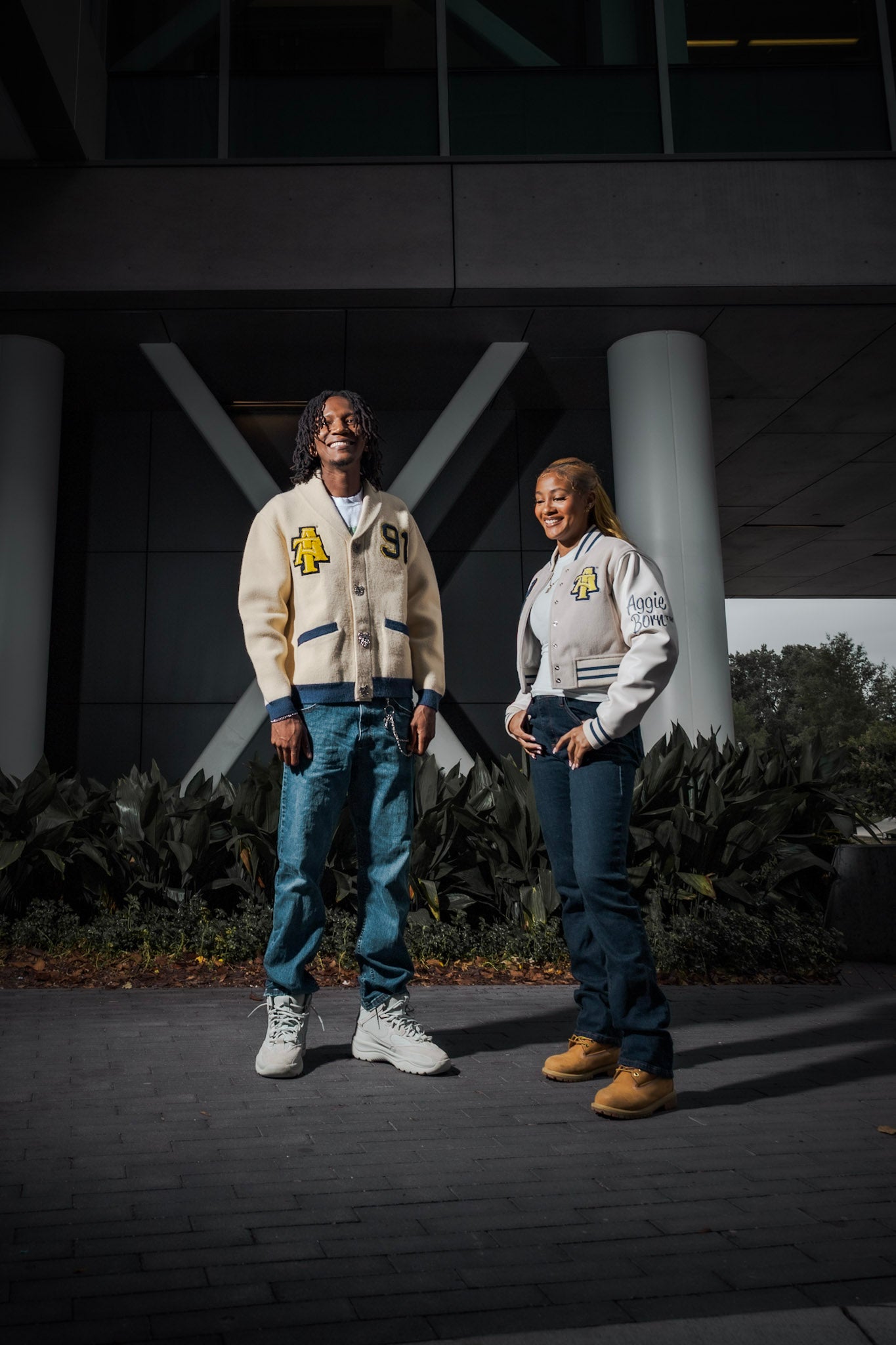 PRE ORDER ONLY Unisex Cream Bulldog Varsity Jacket