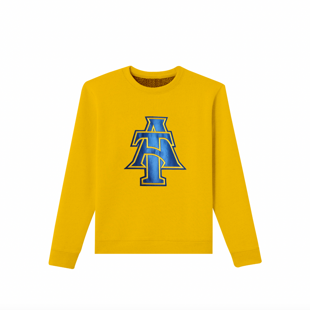 Tackle Twill Navy and Yellow A&T Interlock Logo Apparel