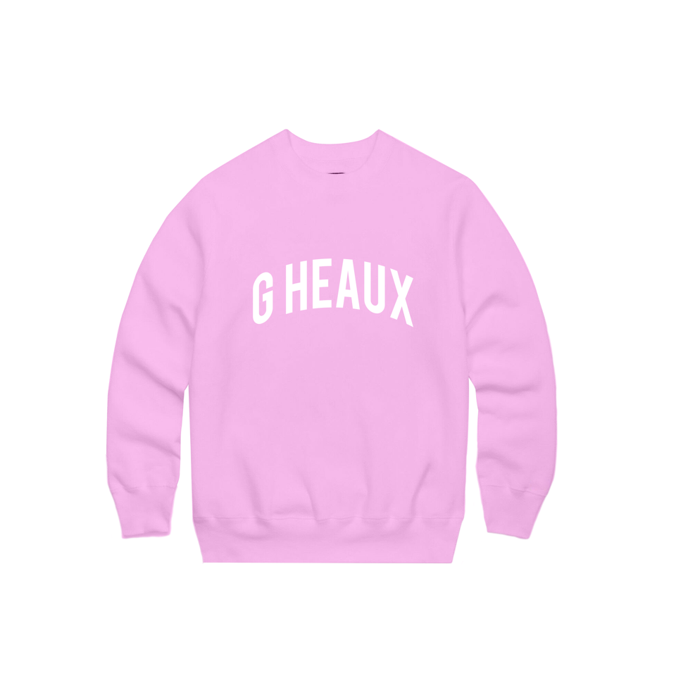 pink cotton crewneck
