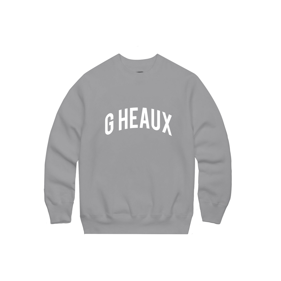 sports grey cotton crewneck