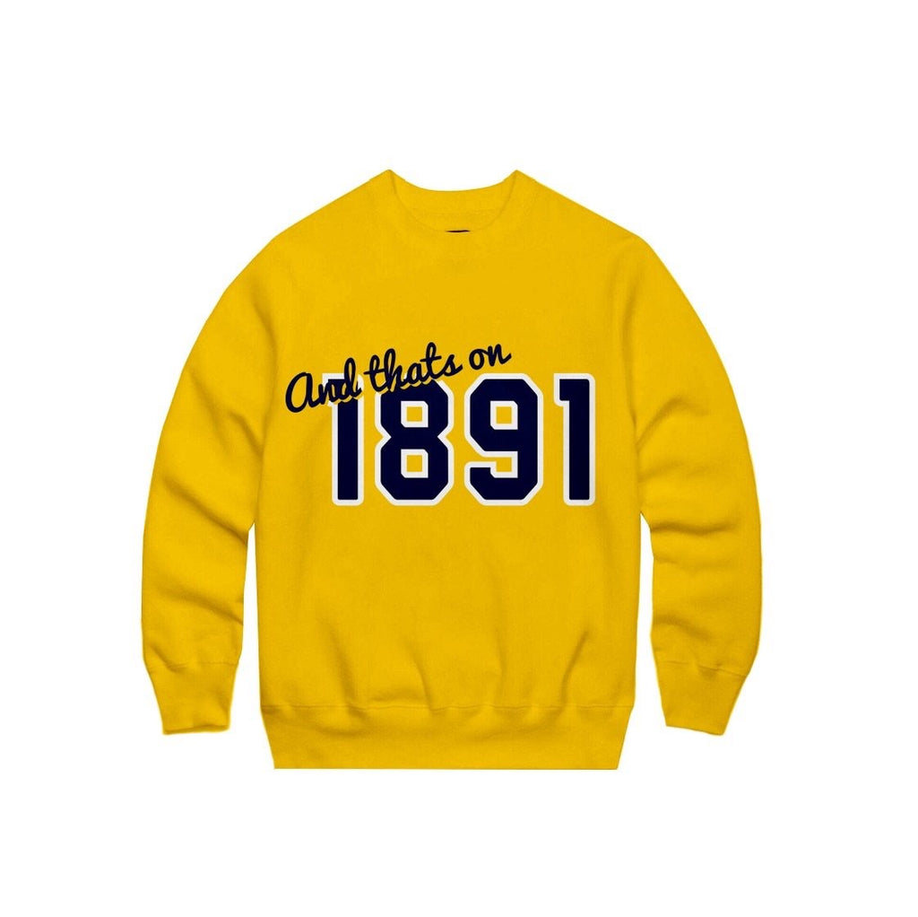gold cotton crewneck