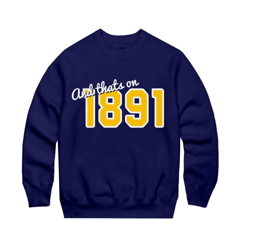 navy cotton crewneck
