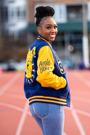 Traditional Aggie Bulldog Varsity Jacket