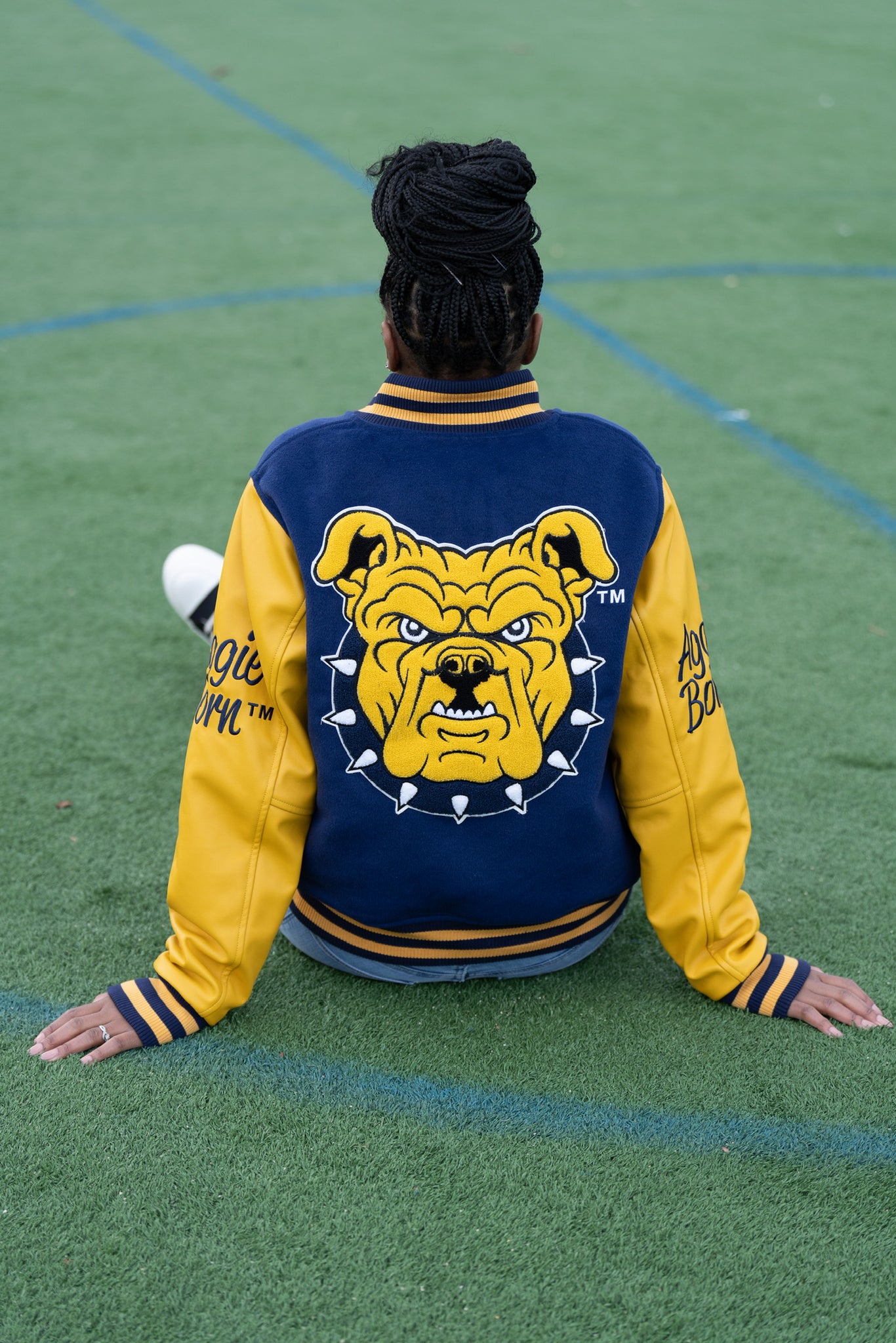 Traditional Aggie Bulldog Varsity Jacket